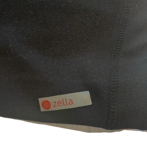 Zella Black Zip Track Jacket Women's Small Mesh Sleeve Stretch Activewear - Picture 10 of 10